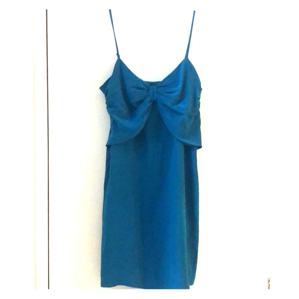 Gently used Teal Silk Club Monaco Slip Dress